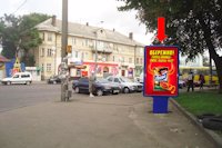 `Ситилайт №153882 в городе Ровно (Ровенская область), размещение наружной рекламы, IDMedia-аренда по самым низким ценам!`