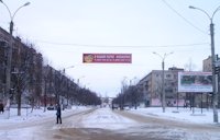 Розтяжка №213452 в місті Шостка (Сумська область), розміщення зовнішнішньої реклами, IDMedia-оренда найнижчі ціни!